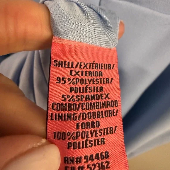 Betsey Johnson Light Blue Mini Dress Size 12 Square Neck Tie Waist Bodycon - Picture 5 of 5